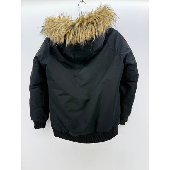 Canada Weather Gear Girls Faux Black Insulated Jacket w/ Fur Lined Hood - Picture 7 of 8